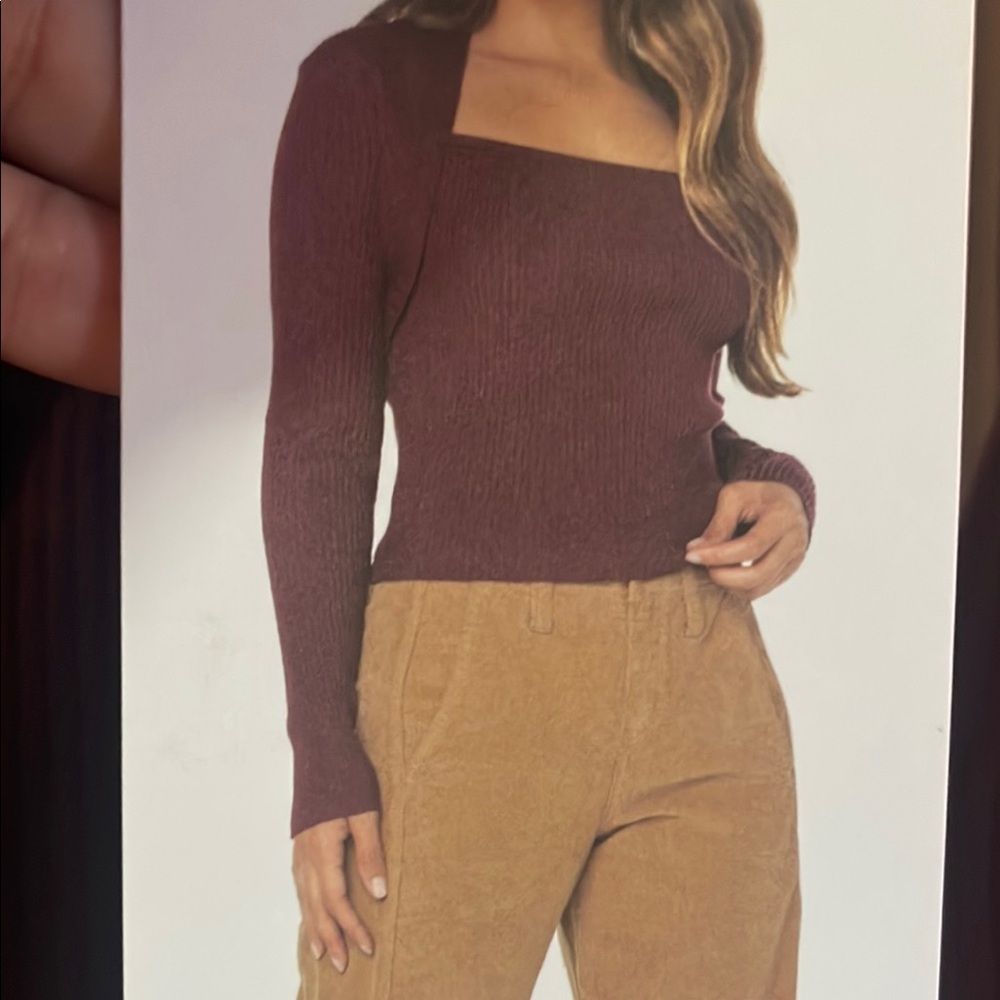 Celebrity Pink burgundy Shrug Sweater